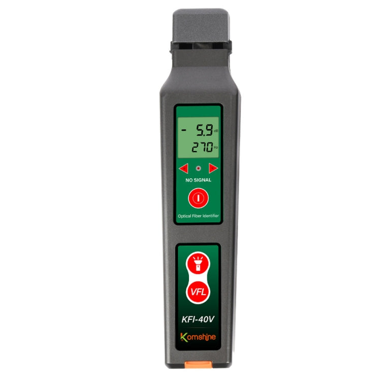 Identificatore in fibra ottica Komshine Identificatore di direzione del segnale del cavo ottico con luce rossa VFL 10 mW, KFI-40V Identificatore in fibra ottica Komshine Identificatore di direzione del segnale del cavo ottico con luce rossa VFL 10 mW, KFI-40V